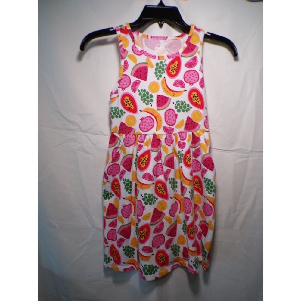 Wonder Nation Girls Tank Dress Fruit Print Sleeveless Size M 7 8